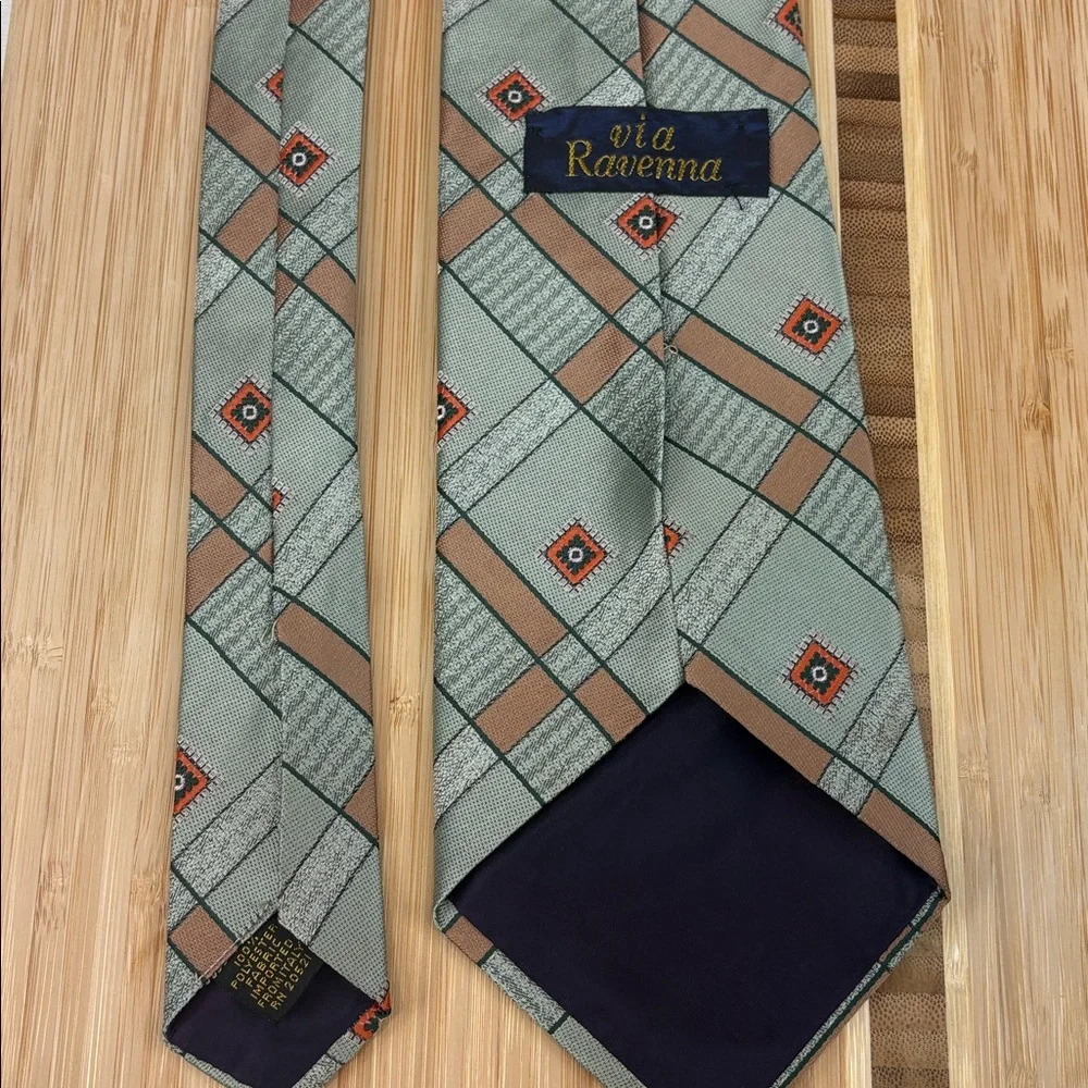Via Ravenna Neck Tie Geometric‎